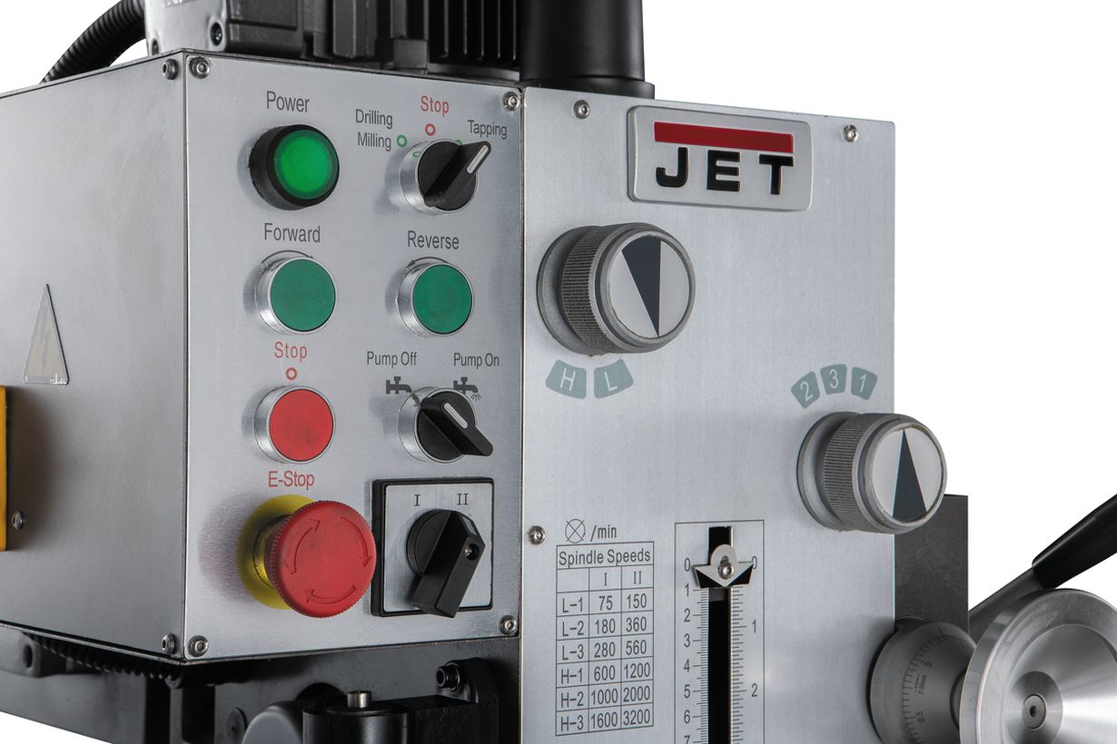 JET JMD-40PFCT Редукторный сверлильный станок с крестовым столом 400В (Дисконт - Демонстрировался на выставке)